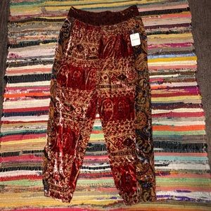 NWT Free People velvet parachute pants